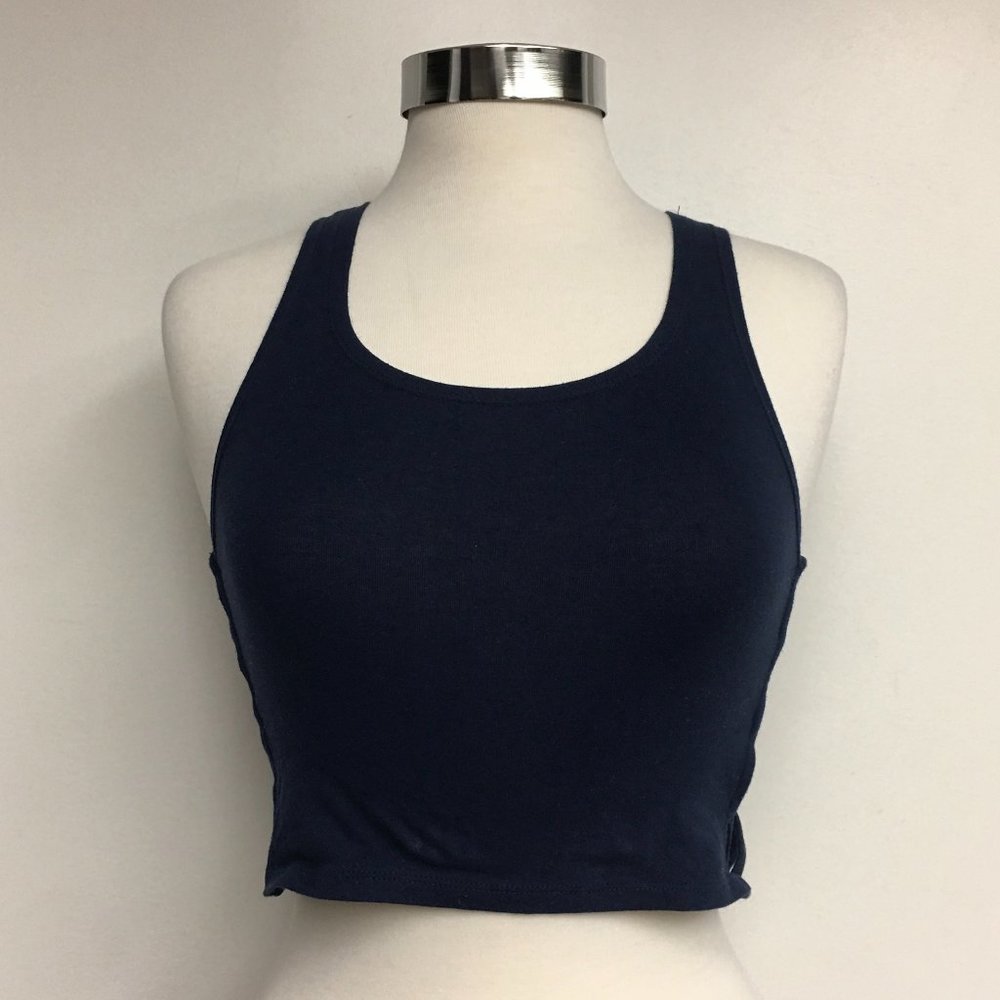 Forever 21 Navy Crop Top (Side Detail)